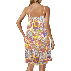 Binka Drawstring Neck Sleeveless Dress