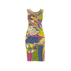 Suki Bodycon Split Leg Midi Dress