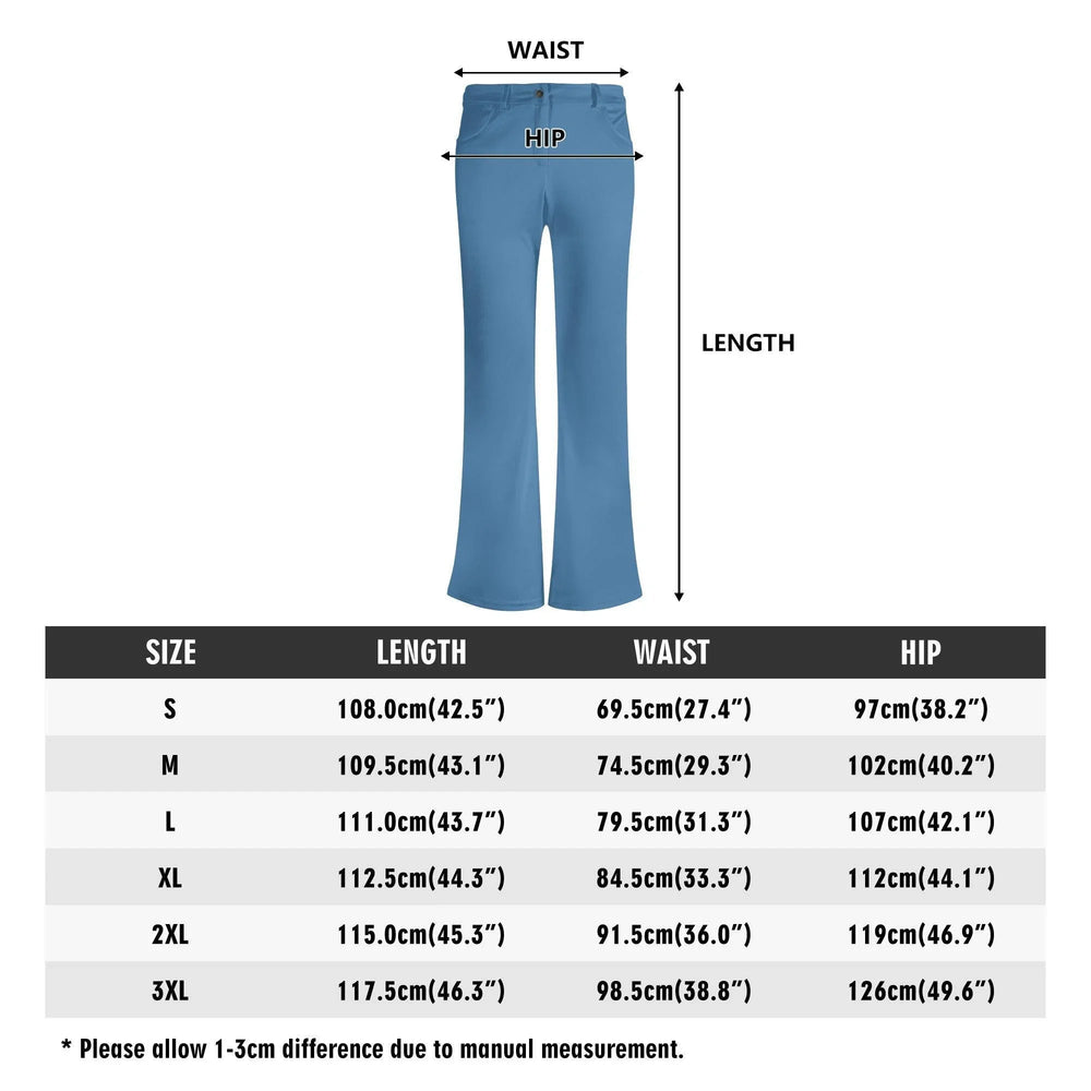 Pinsa Blue Flared Leggings - Blissfully Brand