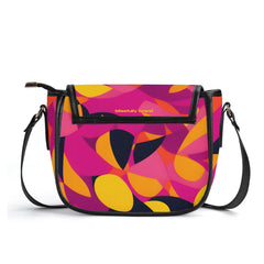 ミュンヘン フェイクレザー クロスボディ サドルバッグ - エアラインシリーズ