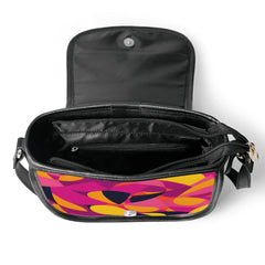 ミュンヘン フェイクレザー クロスボディ サドルバッグ - エアラインシリーズ