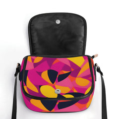 ミュンヘン フェイクレザー クロスボディ サドルバッグ - エアラインシリーズ