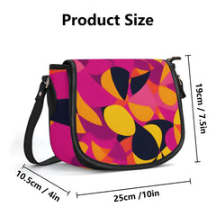 ミュンヘン フェイクレザー クロスボディ サドルバッグ - エアラインシリーズ