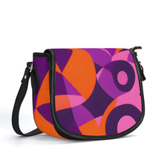 東京フェイクレザークロスボディサドルバッグ - エアラインシリーズ