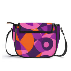 東京フェイクレザークロスボディサドルバッグ - エアラインシリーズ