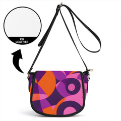 東京フェイクレザークロスボディサドルバッグ - エアラインシリーズ