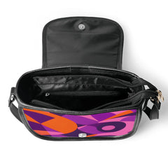 東京フェイクレザークロスボディサドルバッグ - エアラインシリーズ