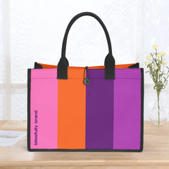 東京ボタン キャンバス カラーブロック トラベルトート - エアラインシリーズ