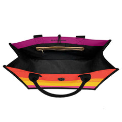 ミュンヘン ボタン キャンバス カラーブロック トラベルトート - エアラインシリーズ