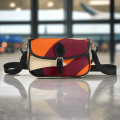 コペンハーゲンプリント クロスボディバッグ - エアラインシリーズ