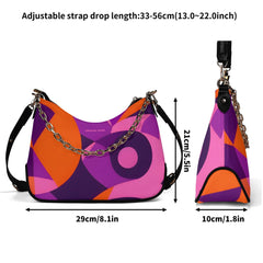 東京フェイクレザーカーブバッグ - エアラインシリーズ