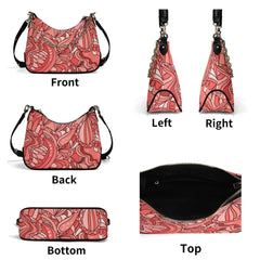 Citra フェイクレザー カーブチェーンバッグ