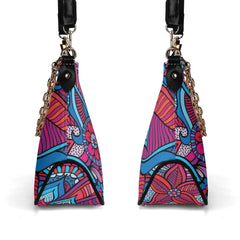 ヴィアジェ フェイクレザー カーブチェーンバッグ