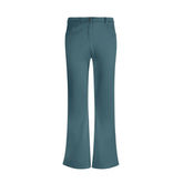 Shimmer Flare Legging Pants in Casal Blue with pockets and belt loop - Kalei Collection - Blissfully Brand