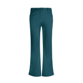 Mima Series Flare Pants – Shimmering Deep Teal Leggings with Flared Cut - Retro Chic Disco - Blissfully Brand