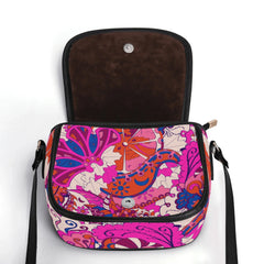 Sameria Leather Saddle Bag