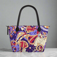 セチエ ラージ ジップトップ サテン トートバッグ