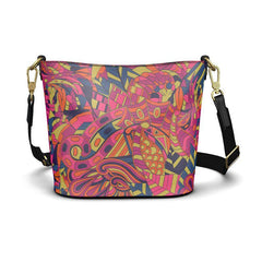 Lina Leather Bucket Tote