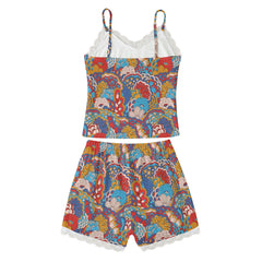 Opula Cami Lace Trim 2 Piece Lounge Wear Set