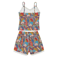 Opula Cami Lace Trim 2 Piece Lounge Wear Set