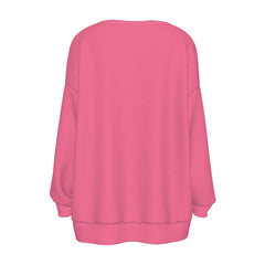 Perl Color Series Pink Relaxed Open Front Cardigan