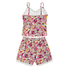 Perl Cami Lace Trim 2 Piece Lounge Wear Set