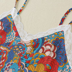 Opula Cami Lace Trim 2 Piece Lounge Wear Set