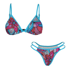 Viaje Triangle Strappy Cutout Two Piece Bikini Set