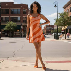 Aki Color Series Remix Skater Dress