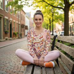 Amai V-neck Long Sleeve Tee