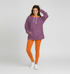 Amai Violet Waffle Knit Pocket Hoodie