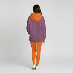 Amai Violet Waffle Knit Pocket Hoodie
