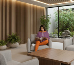 Amai Violet Waffle Knit Pocket Hoodie