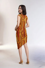 Ame Asymmetrical Midi Dress