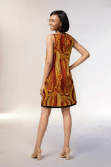 Ame V-neck Sleeveless Reversible Dress