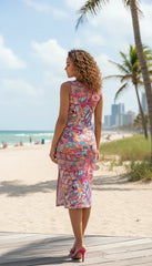 Baiu Bodycon Split Leg Midi Dress
