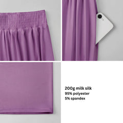 Binka High-Waist Wide Leg Silky Pants