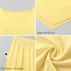 Brisa Handkerchief-Hem Top & Cropped Wide-Leg Pant Set