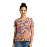 Brisa Fitted Crew Neck Tee