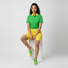 Contrast Green Yellow Polo Shirt - Core Series