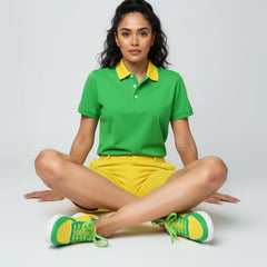 Lemon Lime Contrast Low Top Sneakers - Core Essentials