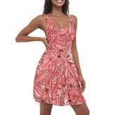 Citra Retro Floral Psychedelic Bold and Vibrant Tank Vest Mini Summer Dress - Blissfully Brand