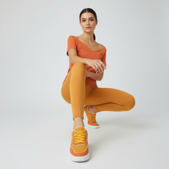 Tangerine Splash Low Top Sneakers - Core Essentials
