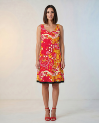 Decora V-neck Sleeveless Reversible Dress