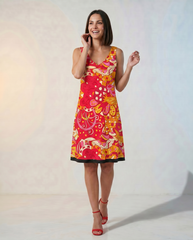 Decora V-neck Sleeveless Reversible Dress
