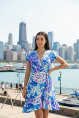 Imi Flounce Wrap Dress