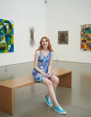 Imi Rib Knit V Neck Tank Dress