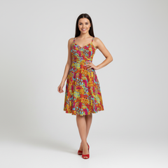 Inela A-line Sweetheart Summer Dress