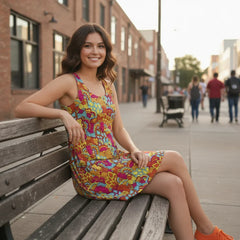 Inela レーサーバックドレス