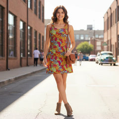 Inela レーサーバックドレス